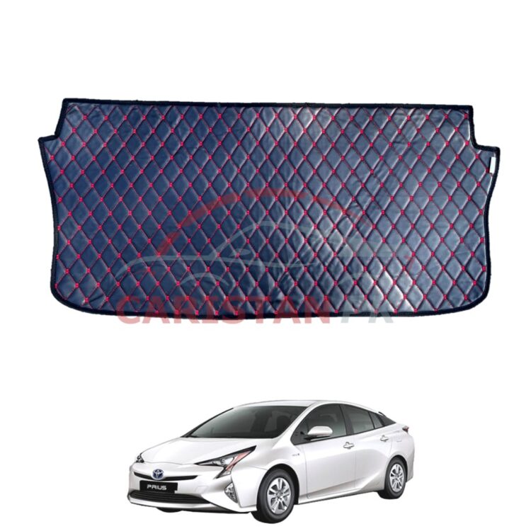 Toyota Prius 7d Trunk Protection Mat Black With Red Stitch 2018-21