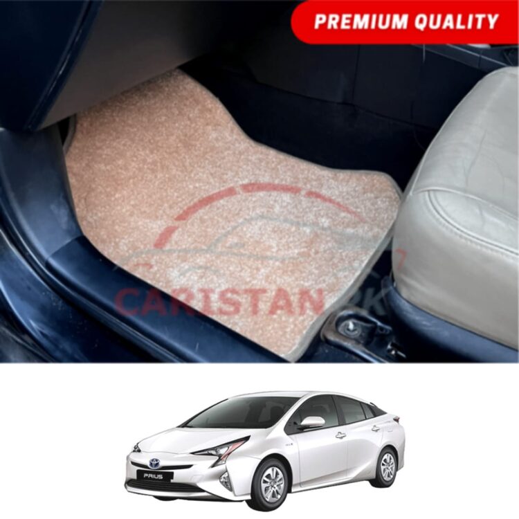 Toyota Prius Premium Carpet Floor Mats Beige 2018-21