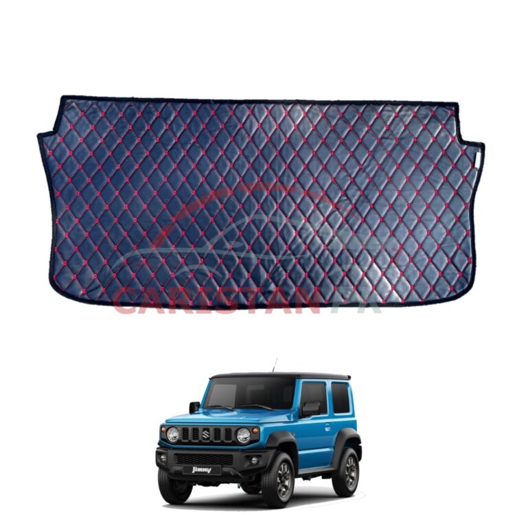 Suzuki Jimny 7D Trunk Protection Mat Black With Red Stitch