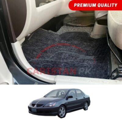 Mitsubishi Lancer Premium Carpet Floor Mats Black Grey