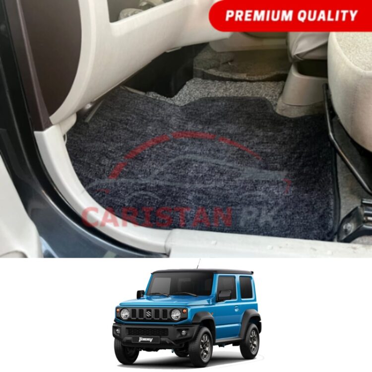 Suzuki Jimny Premium Carpet Floor Mats Black Grey