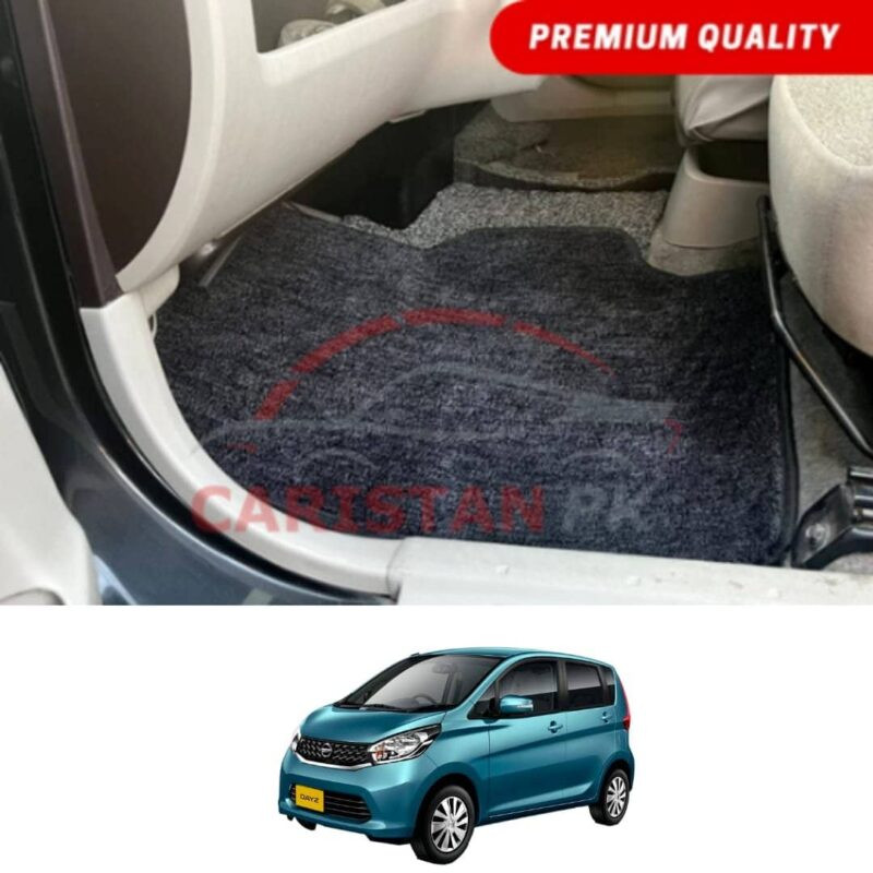 Nissan Dayz Premium Carpet Floor Mats Black Grey 2013-18 Nissan Dayz Premium Carpet Floor Mats Black Grey 2013-18
