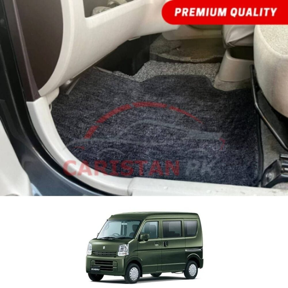 Suzuki Every Premium Carpet Floor Mats Black Grey 2019-24
