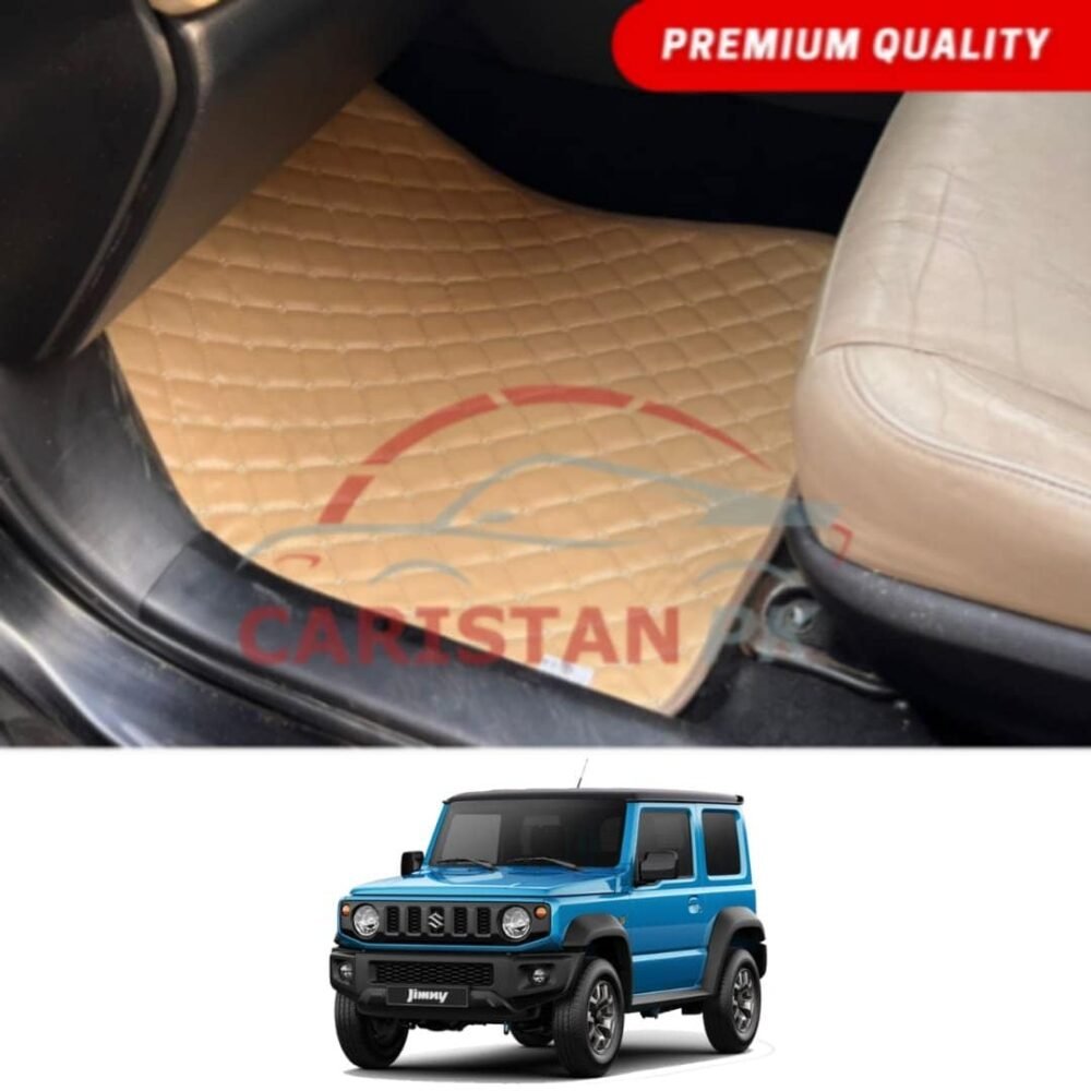 Suzuki Jimny Flat Style 7D Floor Mats Beige Stitch Suzuki Jimny Flat Style 7D Floor Mats Beige Stitch