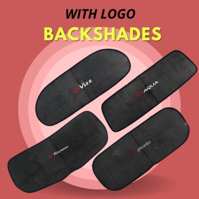 Car Back Shades With Logo Available For Most Cars In Pakistan