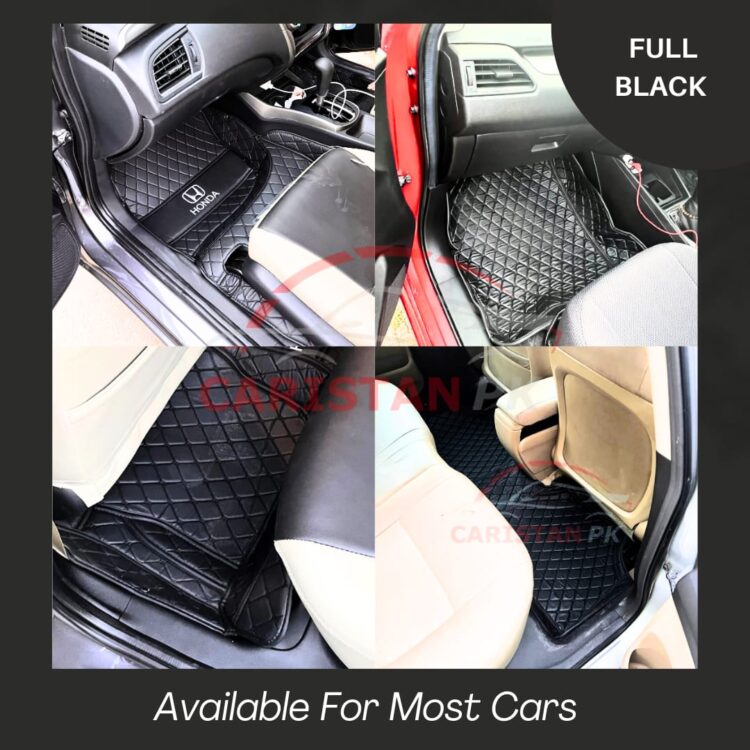 7D Floor Mats Black Available For Most Cars In Pakistan