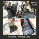 5D Floor Mats Black Available For Most Cars In Pakistan