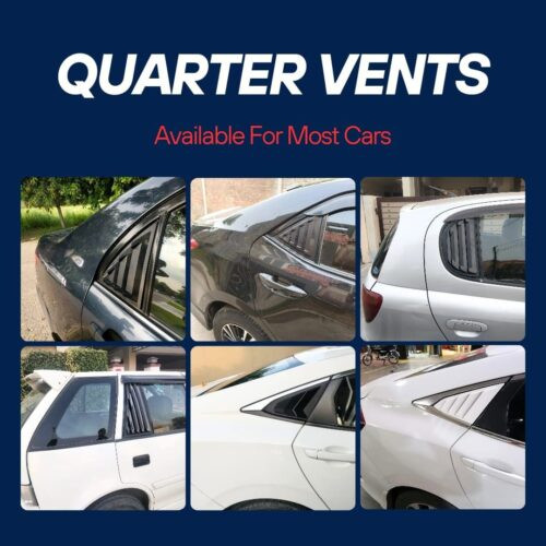 Window Quarter Glass Cover Vent Set Available For Most Cars