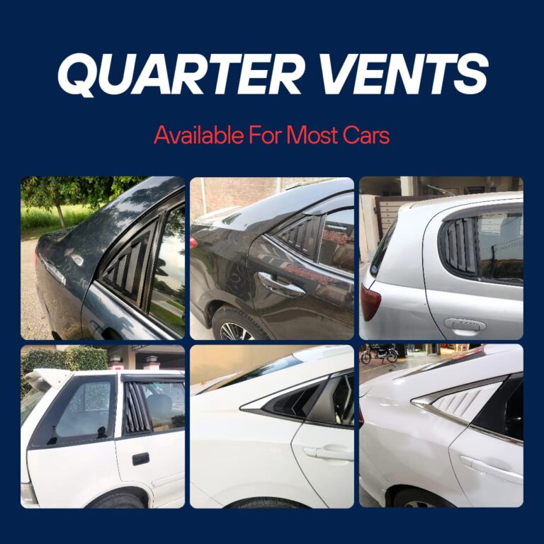 Window Quarter Glass Cover Vent Set Available For Most Cars