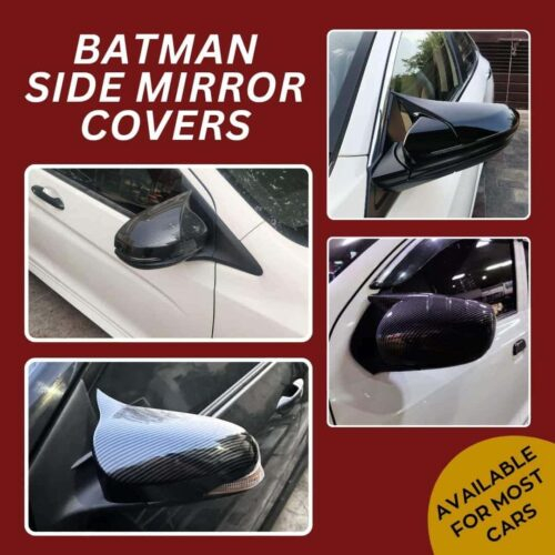 Batman Style Carbon Fiber Side Mirror Covers Available For Most Cars