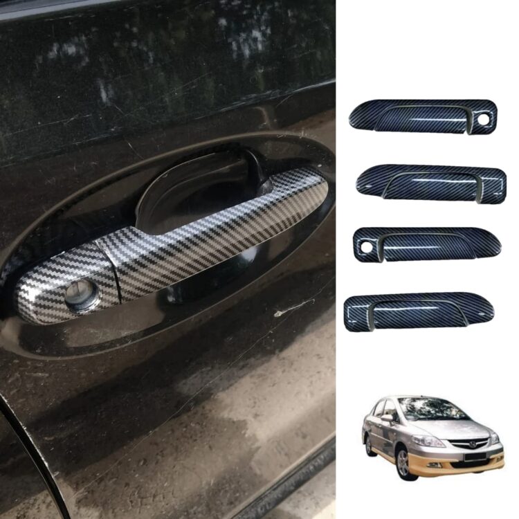 Honda City Carbon Fiber Door Handle Cover 2007-08