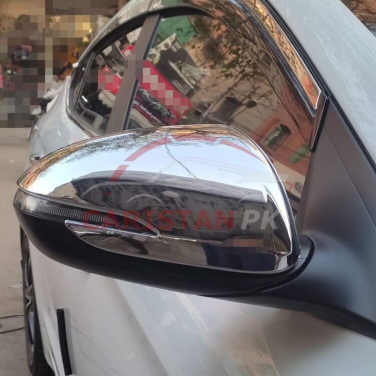 Hyundai Elantra Chrome Side Mirror Covers 1