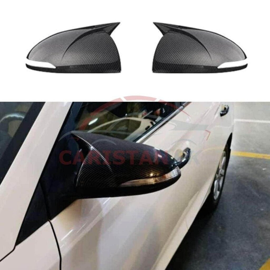 Hyundai Sonata Batman Style Side Mirror Cover Carbon Fiber