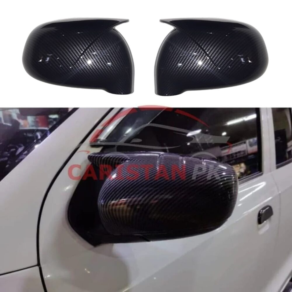 Suzuki Alto VXR Batman Style Side Mirror Cover Carbon Fiber