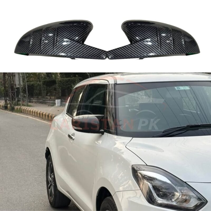 Suzuki Swift Batman Style Side Mirror Cover Carbon Fiber 2022 Model & Onwards Suzuki Swift Batman Style Side Mirror Cover Carbon Fiber 2022 Model & Onwards