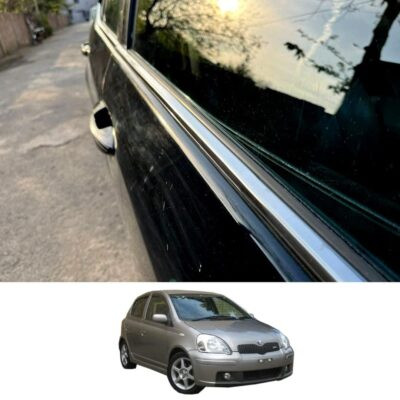 Toyota Vitz Window Chrome Weather Strip 2000-05 Model