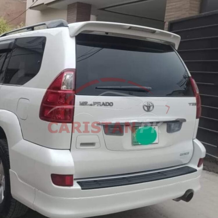 Unpainted Toyota Prado Roof Spoiler ABS Plastic 2003-09 2