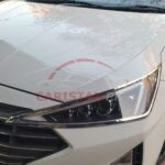Hyundai Elantra Headlight Backlight Chrome Cover Set 2