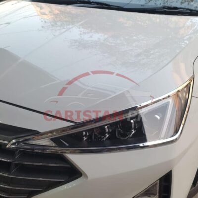 Hyundai Elantra Headlight Backlight Chrome Cover Set