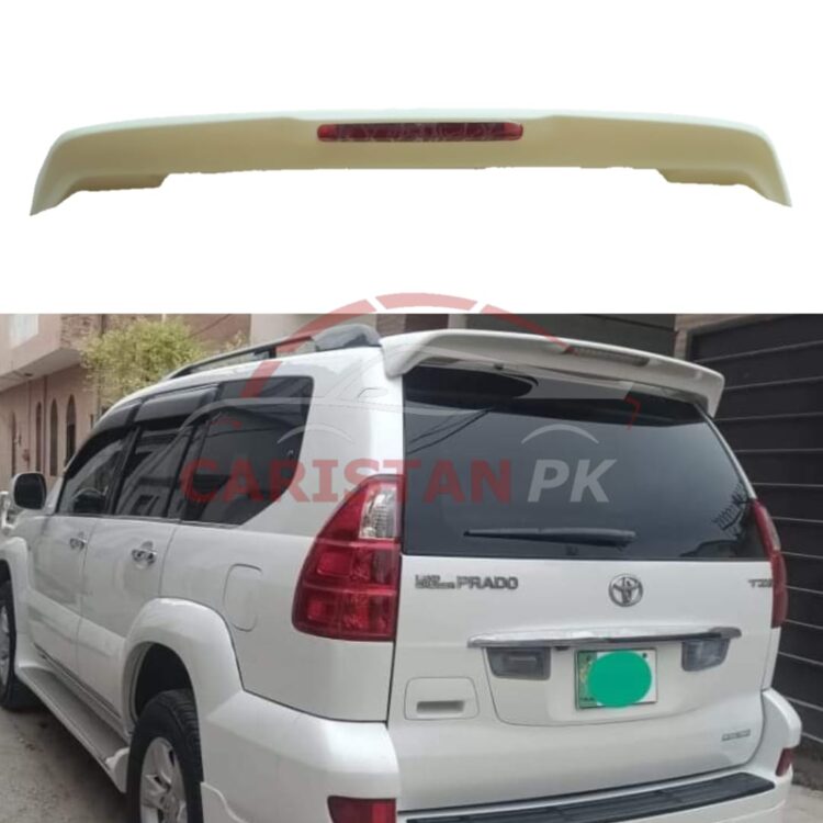 Unpainted Toyota Prado Roof Spoiler ABS Plastic 2003-09