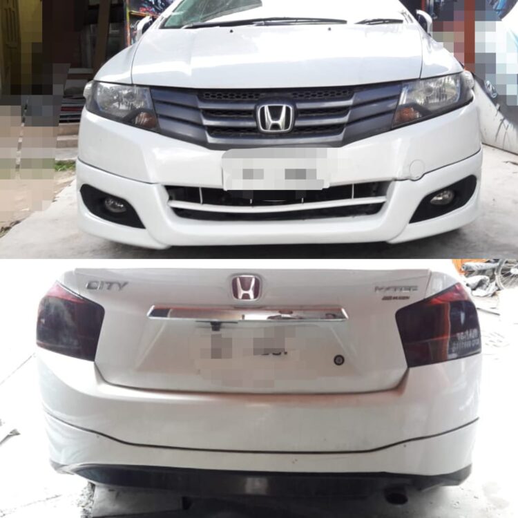 Unpainted Honda City High-Grade Fiber Glass Body Kit 4 Pc 2009-11 Model 1