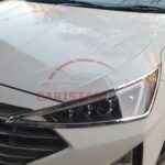 Hyundai Elantra Headlight Backlight Chrome Cover Set 2