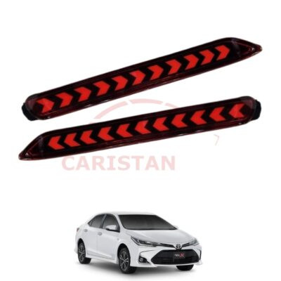 Toyota Corolla X Rear Bumper Reflector Light Arrow Style