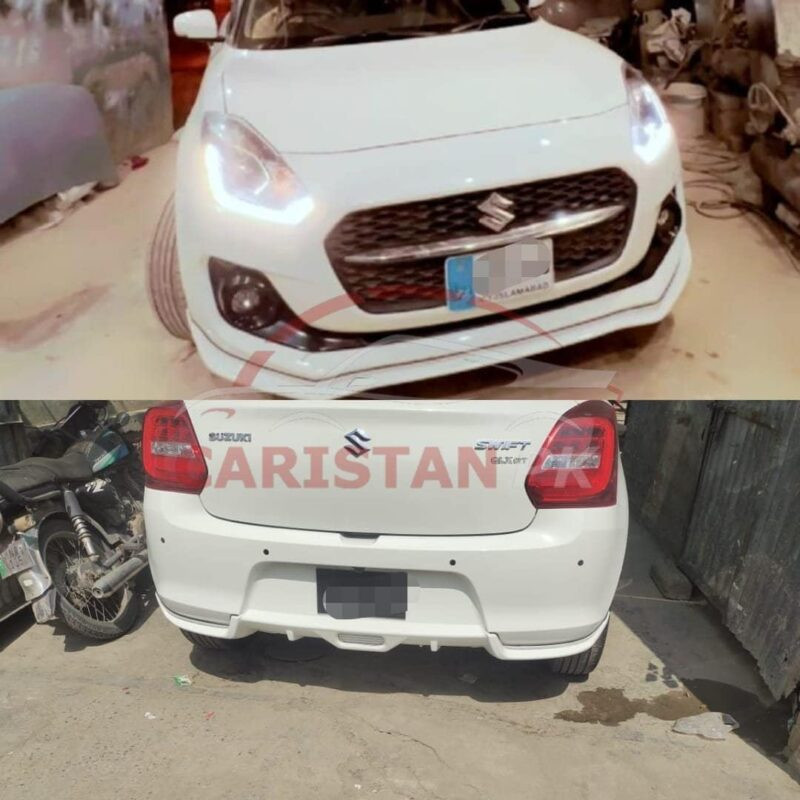 Unpainted Suzuki Swift New Shape High-Grade Fiber Glass Body Kit 2 Pc Unpainted Suzuki Swift New Shape High-Grade Fiber Glass Body Kit 2 Pc