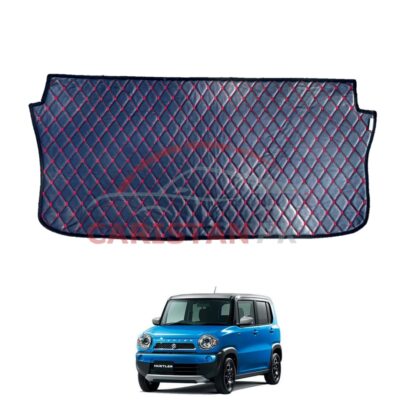Suzuki Hustler 7D Trunk Protection Mat Black With Red Stitch 2014-19