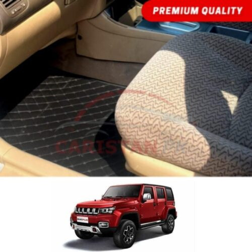 BAIC BJ 40 Plus Flat Style 7D Floor Mats Black
