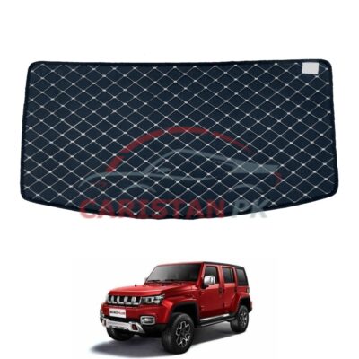 BAIC BJ 40 Plus 7D Trunk Protection Mat Black With Beige Stitch