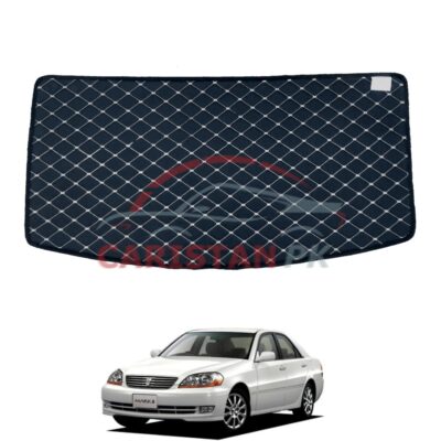 Toyota Mark 2 7D Trunk Protection Mat Black With Beige Stitch