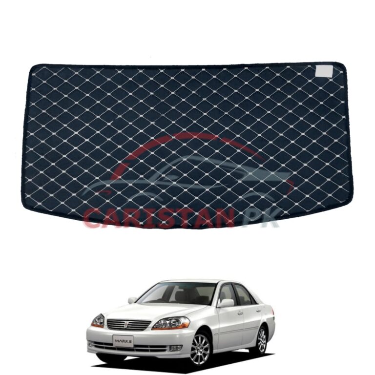Toyota Mark 2 7D Trunk Protection Mat Black With Beige Stitch