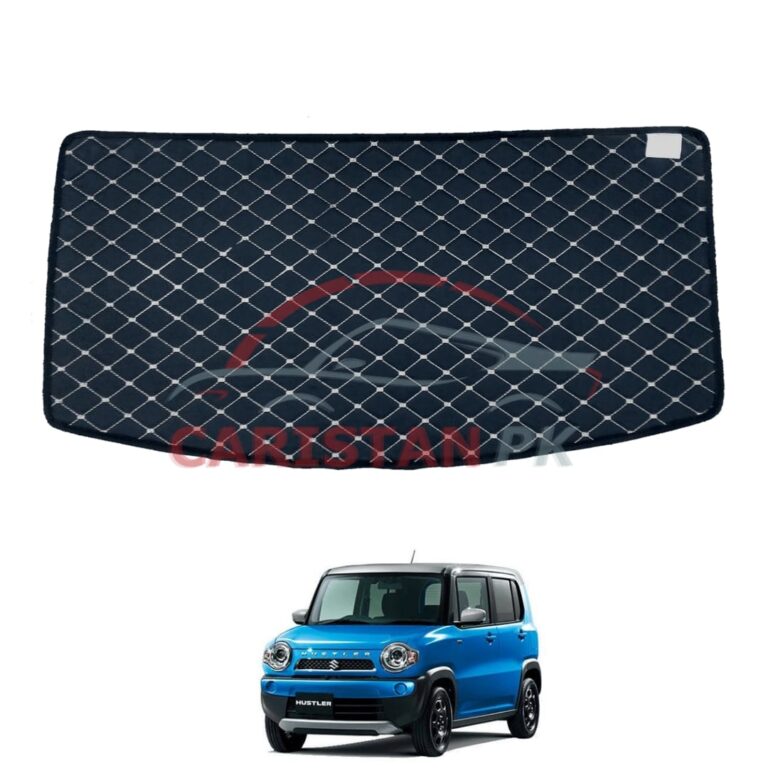 Suzuki Hustler 7D Trunk Protection Mat Black With Beige Stitch 2014-19