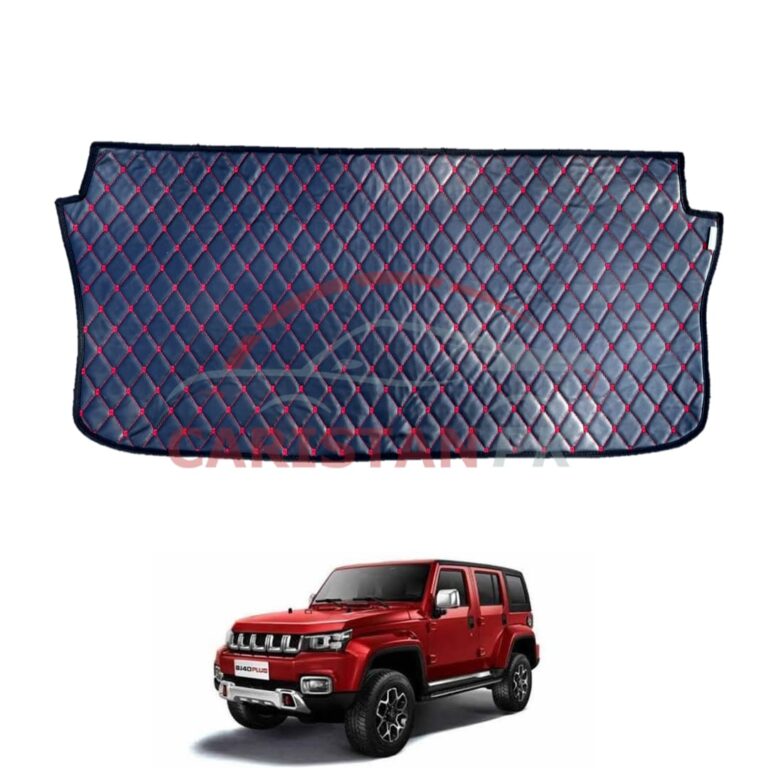 BAIC BJ 40 Plus 7D Trunk Protection Mat Black With Red Stitch