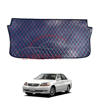 Toyota Mark 2 7D Trunk Protection Mat Black With Red Stitch
