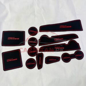 Toyota Corolla Cross PVC Non-Slip Interior Protection Mats Red 5