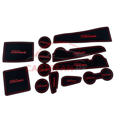Toyota Corolla Cross PVC Non-Slip Interior Protection Mats Red
