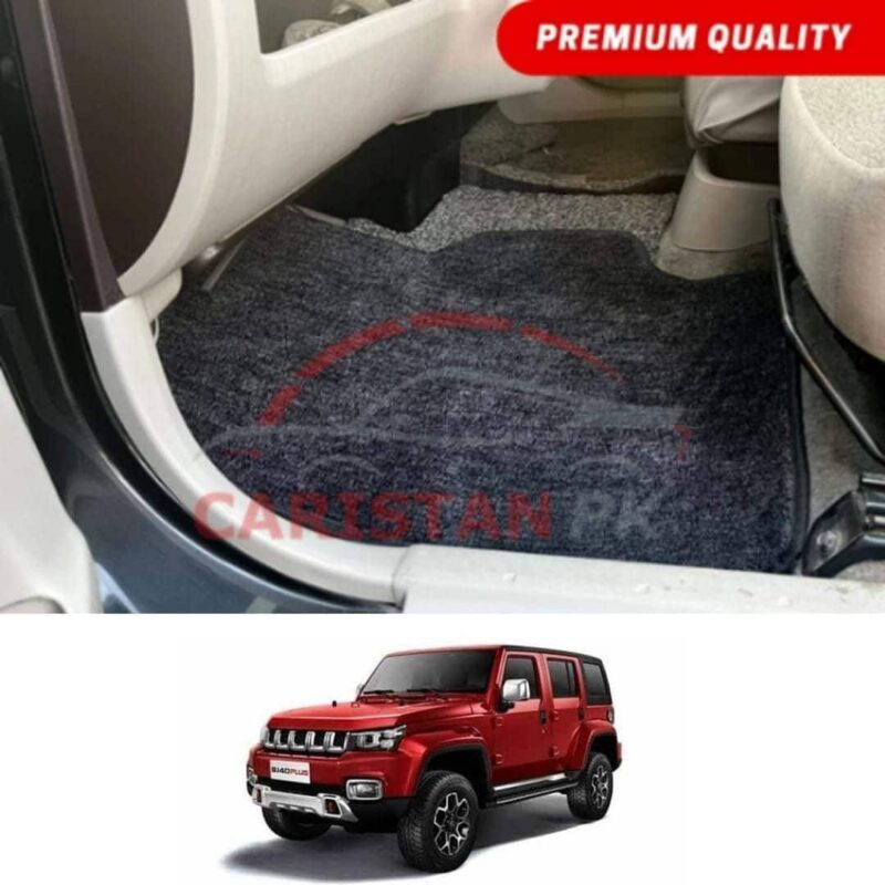 BAIC BJ 40 Plus Premium Carpet Floor Mats Black Grey BAIC BJ 40 Plus Premium Carpet Floor Mats Black Grey