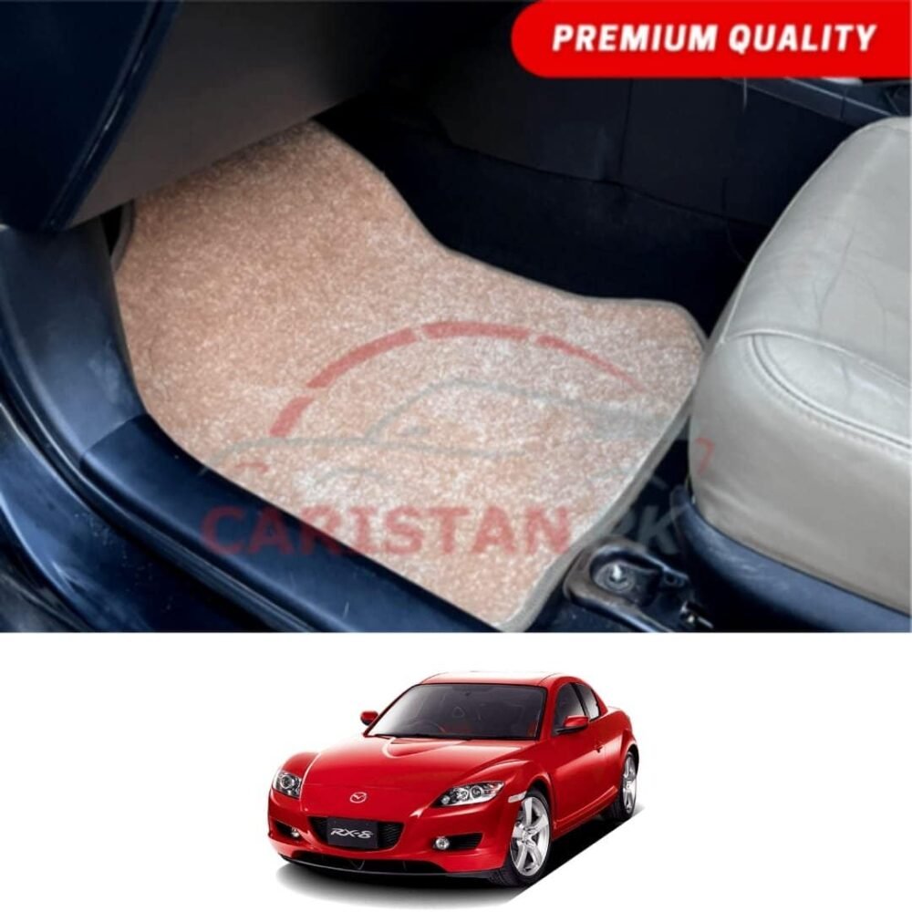 Mazda RX8 Premium Carpet Floor Mats Beige 2003-09 Mazda RX8 Premium Carpet Floor Mats Beige 2003-09