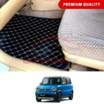 Suzuki Hustler Flat Style 7D Floor Mats Beige Stitch 2014-19