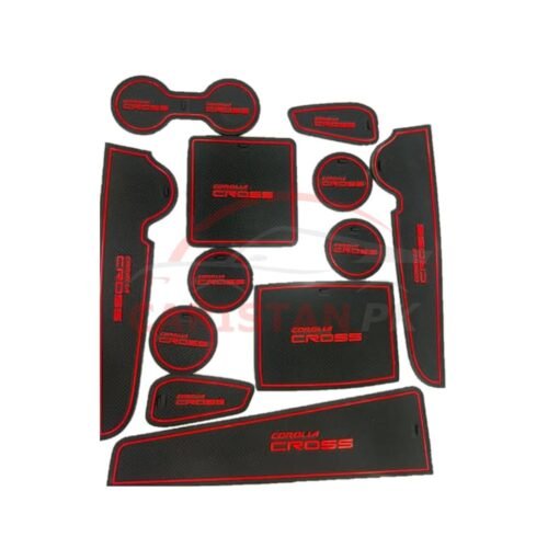 Toyota Corolla Cross PVC Non-Slip Interior Protection Mats Red
