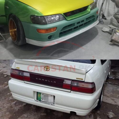 Unpainted Toyota Corolla Indus Body Kit 2 Piece Fiber Glass