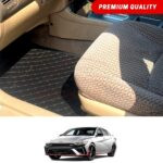 Hyundai Elantra Hybrid Flat Style 7D Floor Mats Black