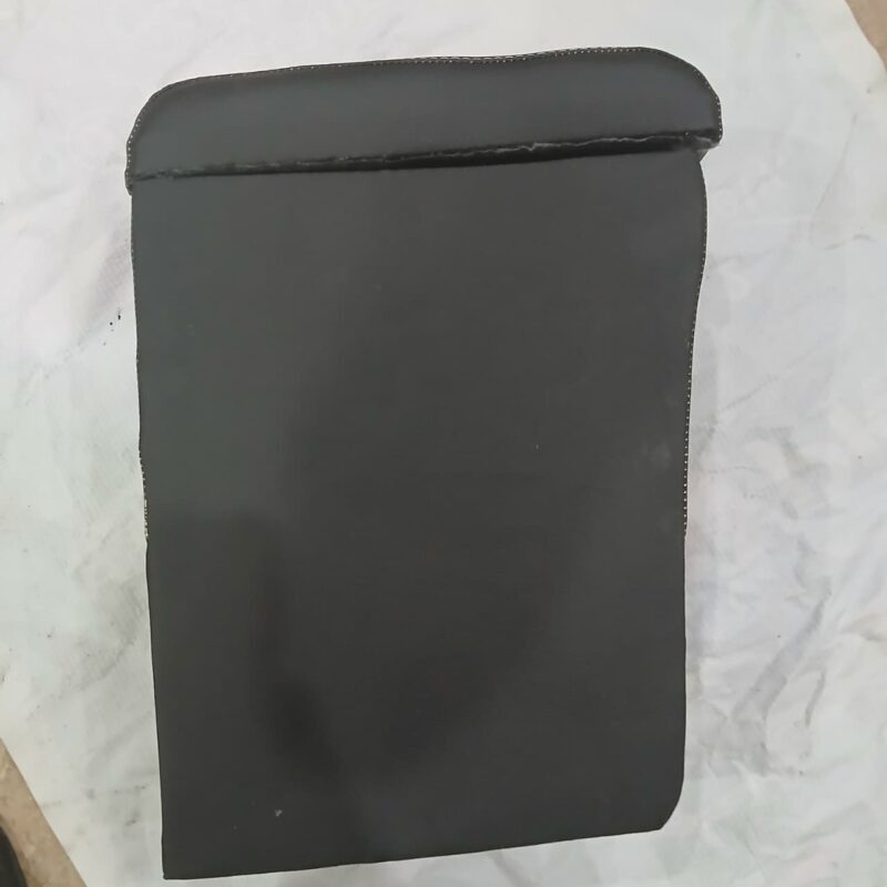 Custom Fit Car Wooden Armrest Matt Black White 4