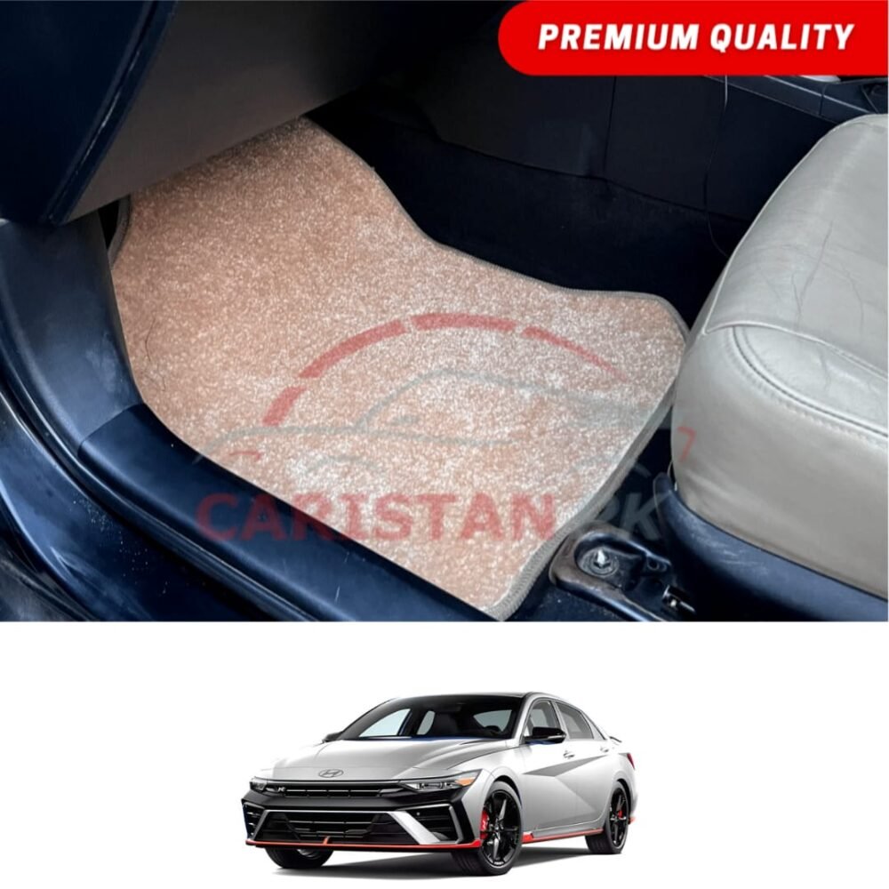 Hyundai Elantra Hybrid Premium Carpet Floor Mats Beige Hyundai Elantra Hybrid Premium Carpet Floor Mats Beige