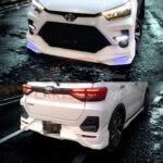 Unpainted Toyota Raize Body Kit 2 Piece Fiber Glass