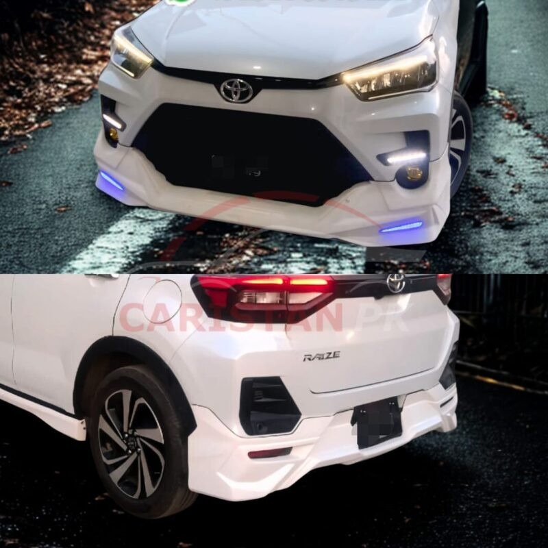 Unpainted Toyota Raize Body Kit 4 Piece Fiber Glass