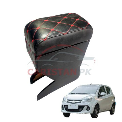 Prince Pearl Custom Fit Arm Rest Black With Red Stitch