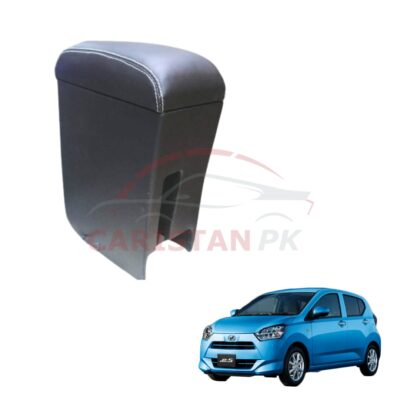 Daihatsu Mira Custom Fit Car Wooden Armrest Matt Black White 2017-23